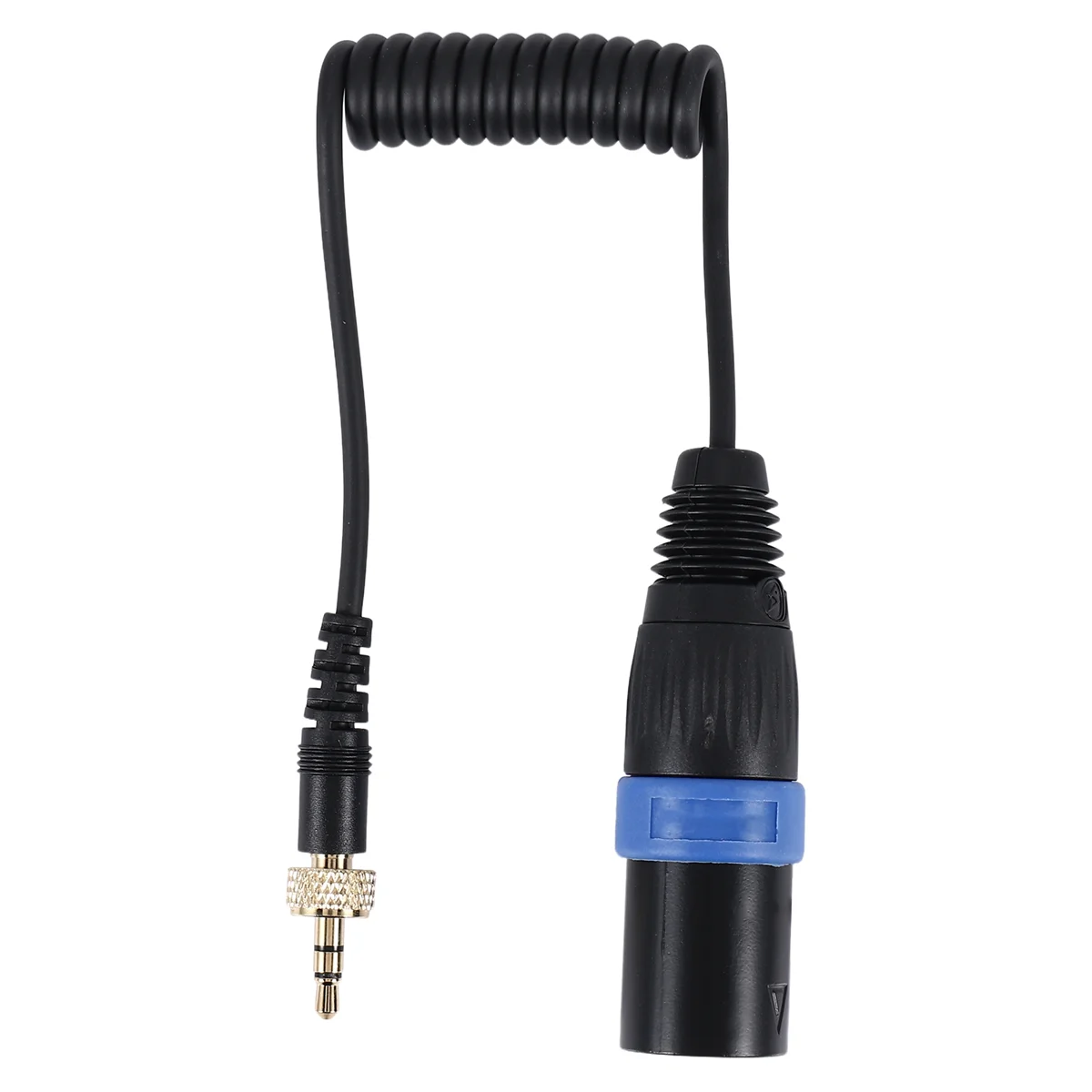 Locking Type 3.5mm to 3.5mm TRS to XLR Male Microphone Output Cable for Wireless Receivers