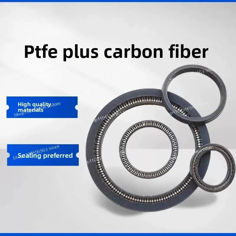 Pan-Sai sealed PTFE with carbon fiber is customizable, wear-resistant, high-temperature, and corrosion-resistant sealing ring