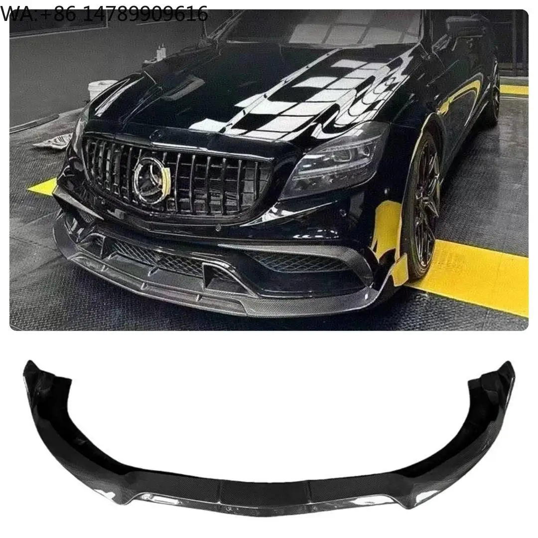 

YOMDO C218 CLS B Style Real Carbon Front Lip Front Bumper Lip for C218 CLS Class CLS63 Lci 2016-2018