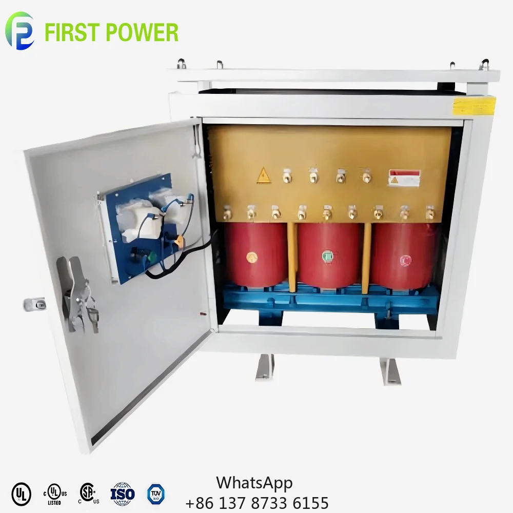 CE 50/60HZ 10KVA 30KVA 50KVA Three Phase Isolation Dry Type Transformer 380V For Industrial Power Supply
