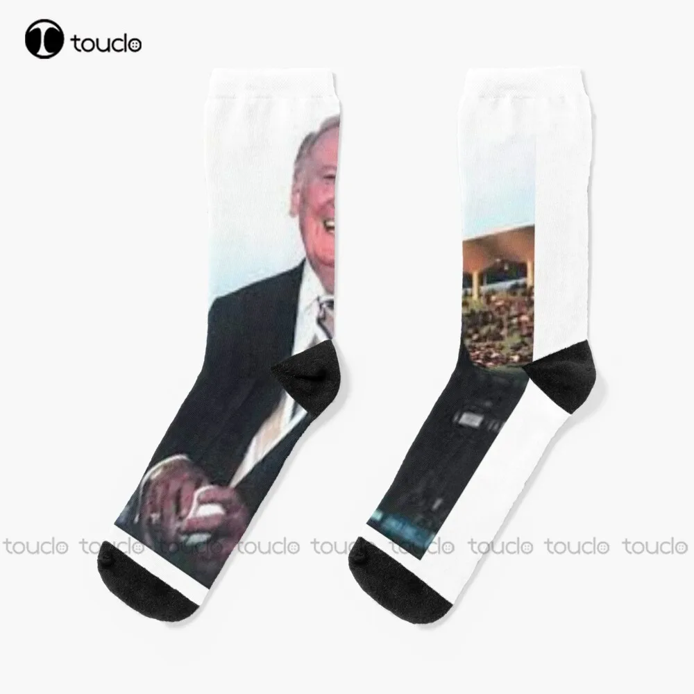 Vin Scully Socks Socks 360° Digital Print Custom Gift Street Skateboard Socks Unisex Adult Creative Funny Socks Halloween New