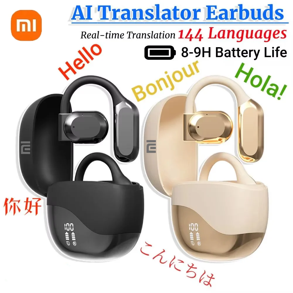 Xiaomi Earphones Smart Voice Translation Earhook Translation Earphones Real-time Artificial Intelligence Translation Earbuds