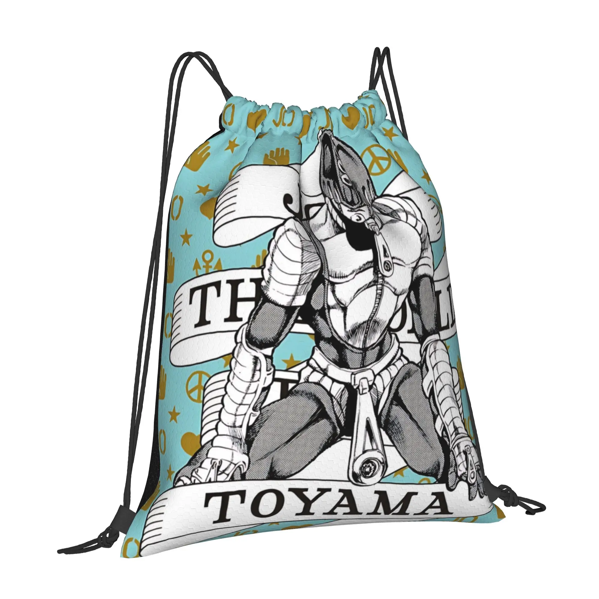gym Pouch Jojo's Bizarre Adventure World  Drawstring Bags Men Women Storage Backpack Teenager Travel Bag Multi-function Pocket