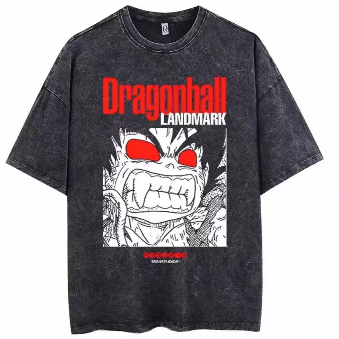 

Винтажная футболка Dragon Ball Super с эффектом потертости, женская, с принтом Вегеты, повседневная, хлопковая, свободного кроя, с коротким рукавом, летняя, уличная мода