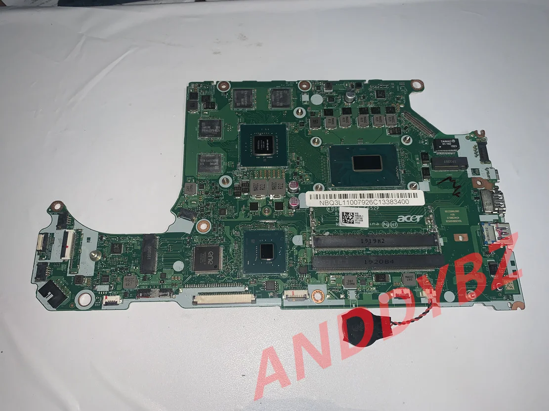 Used DH5VF LA-F952P For Acer AN515​-52 Motherboard Mainboard NBQ3L11007 NB.Q3L11.007 I5-8300HQ