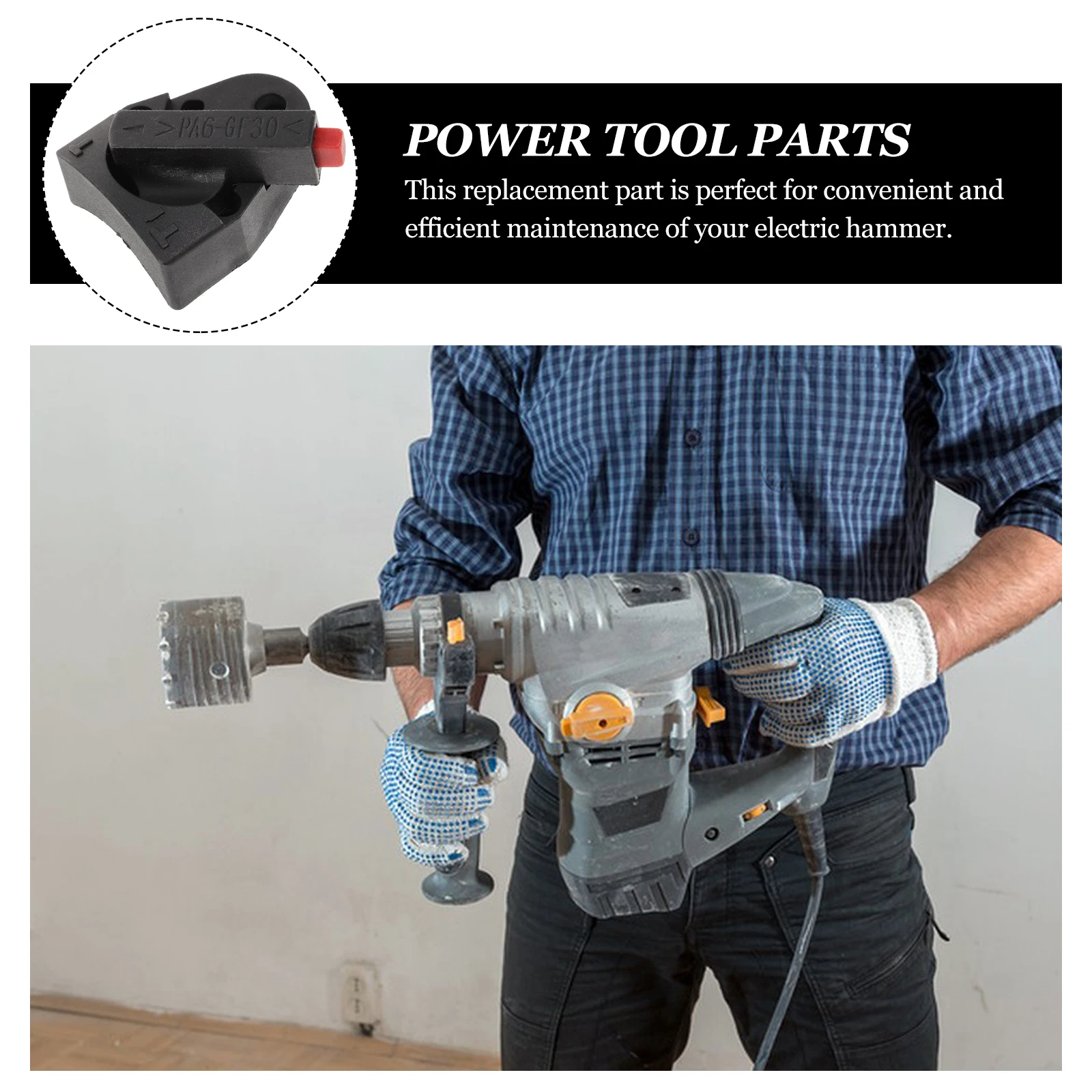 

6Pcs Electric Hammer Gear Shift Switch Replacement Part Dual-Use Power Tool Accessories Drill Maintenance