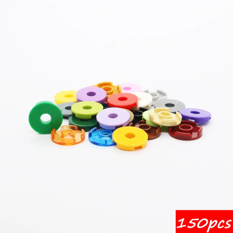 150PCS High-Tech Assemble Particle 15535 2x2 Middle Hole Smooth Building Blocks Kit Replaceable Part Toys For Children Gifts