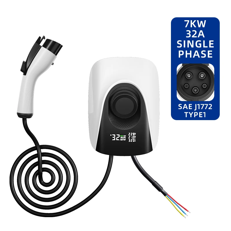 7KW 240v Type 1 Car Charging Power Stations New Energy Vehicle Ev Charger with 5m Cable United States America Parts Accessories view 5