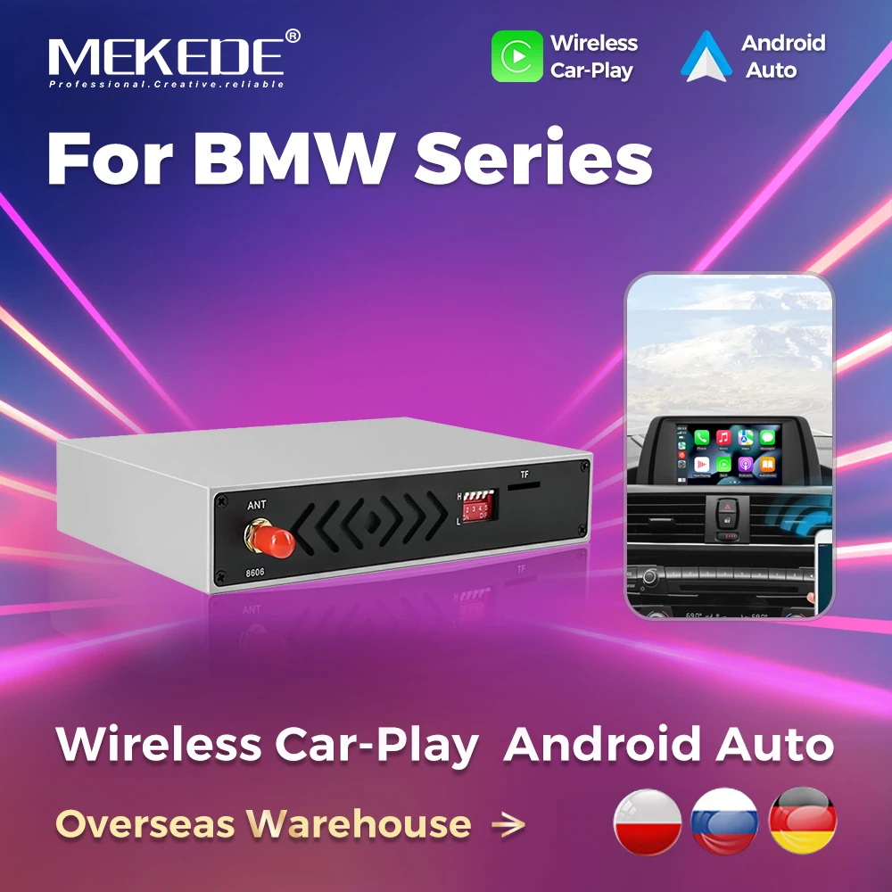 MEKEDE Wireless CarPlay Interface pour BMW F01 F02 F03 F04 F10 F20 F30 F25 E81 E87 E60 E90 CCC CIC NBT Android Auto Mirror Link : Avis et Test