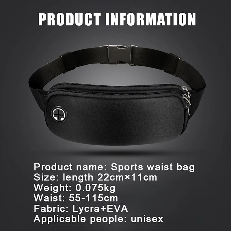 Waist Bag For Sports Running And Mobile Phones Durable Multi-Functional Large Capacity Suitable For Marathon Use view 6