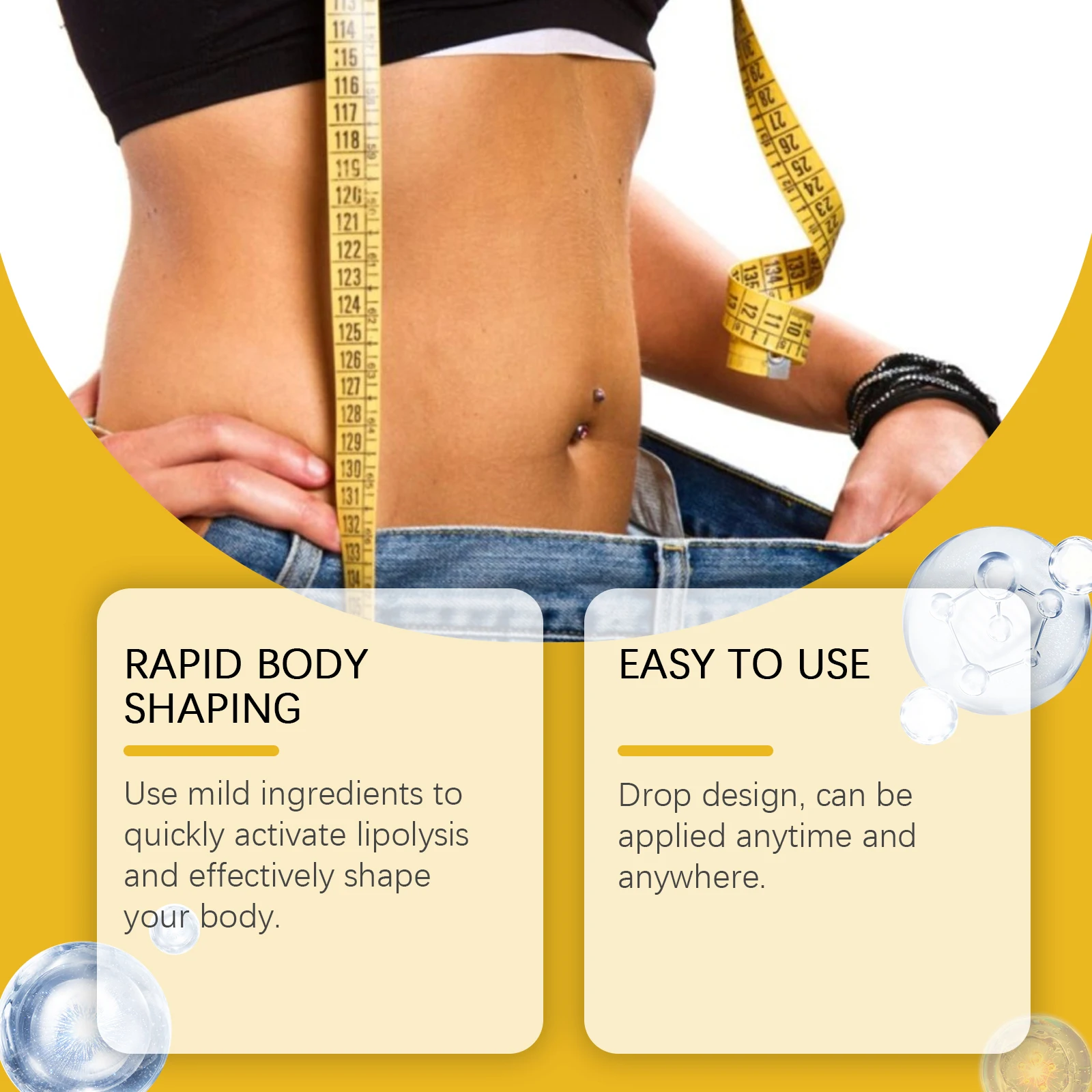 Bee Venom Shaping Oil Firming Lifting Body Skin Anti Cellulite Fat Burning Weight Loss Improve Sagging Thin Leg Massage Oil view 3