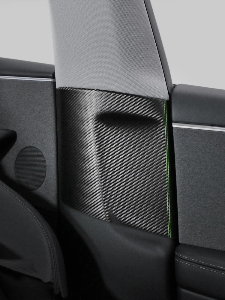 

Applicable to Tesla model3 Huan new version B pillar anti-kick pad, seat belt protective sticker, auto supplies modification