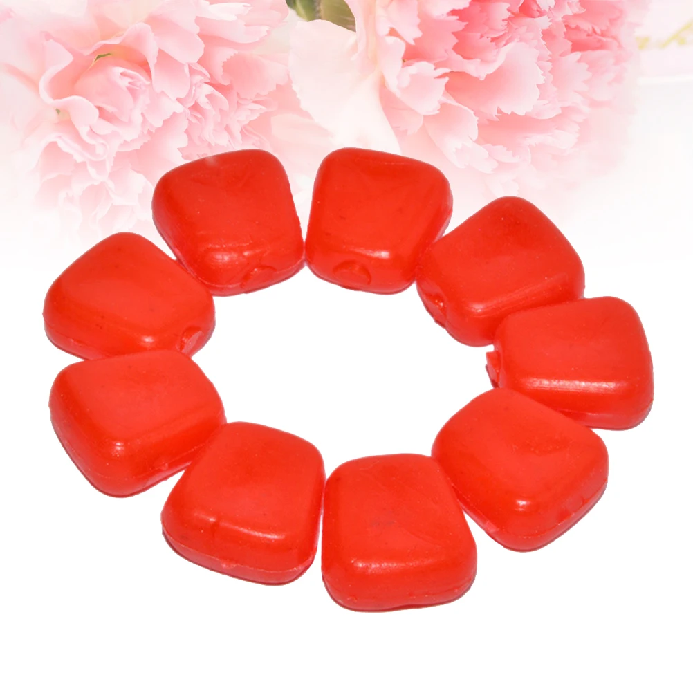 

50 Pcs Corn-grain Fish Bait Red Fishing Bionic Spoon Simulation Floating Baits
