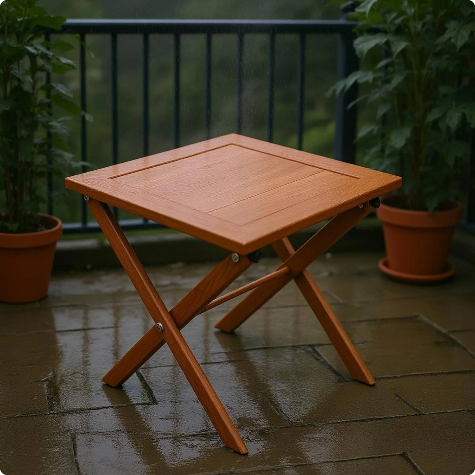 โต๊ะไม้สี่เหลี่ยมสำหรับลานบ้าน - Kids Outdoor Wooden Table บทวิจารณ์และราคา