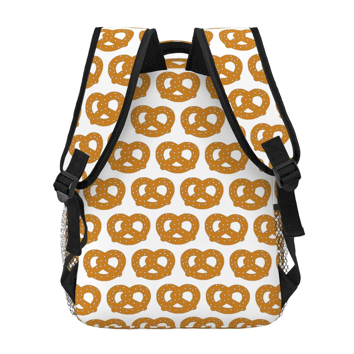 Mochilas Pretzel para meninos e meninas, mochilas escolares para estudantes, mochila para laptop dos desenhos animados, bolsa de ombro de grande capacidade