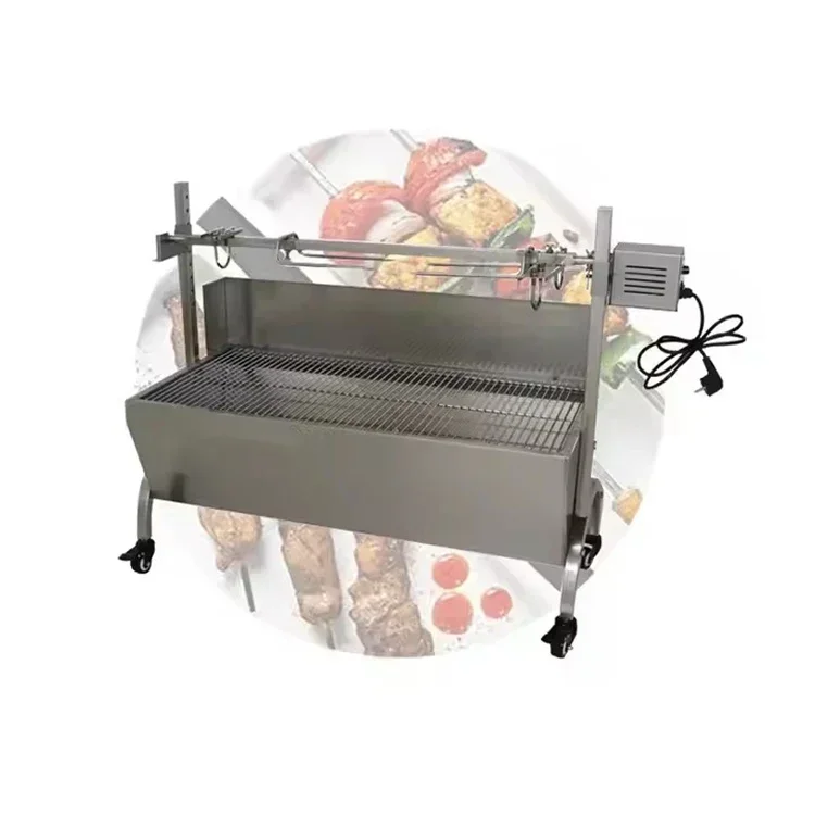 Bbq Grills Outdoor Kitchen Roast Mobile with Large Cooking Area Stainless Steel Charcoal BBQ Grill Charcoal.