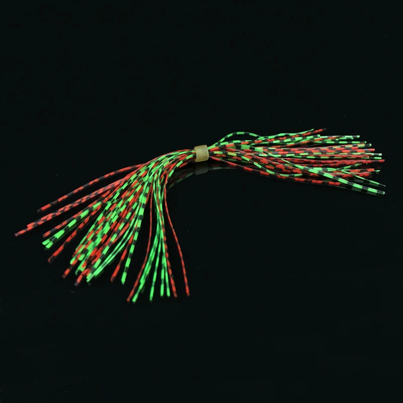 5 pakietów 13cm wędkarskie spódniczki silikonowe do przynęty typu Spinnerbait Buzzbait gumowe przynęty jigowe spódniczki kalmarowe materiał do wiązania muchowego akcesoria — zdjęcie 5