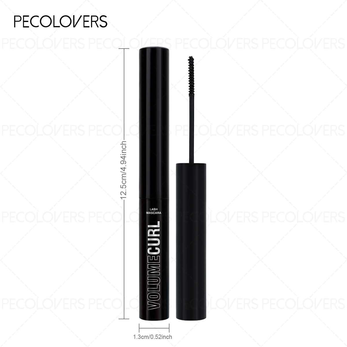 Mascara Ultra-fin 2 pièces- Mascara noir bouclé et volumateur, imperméable, anti-taches