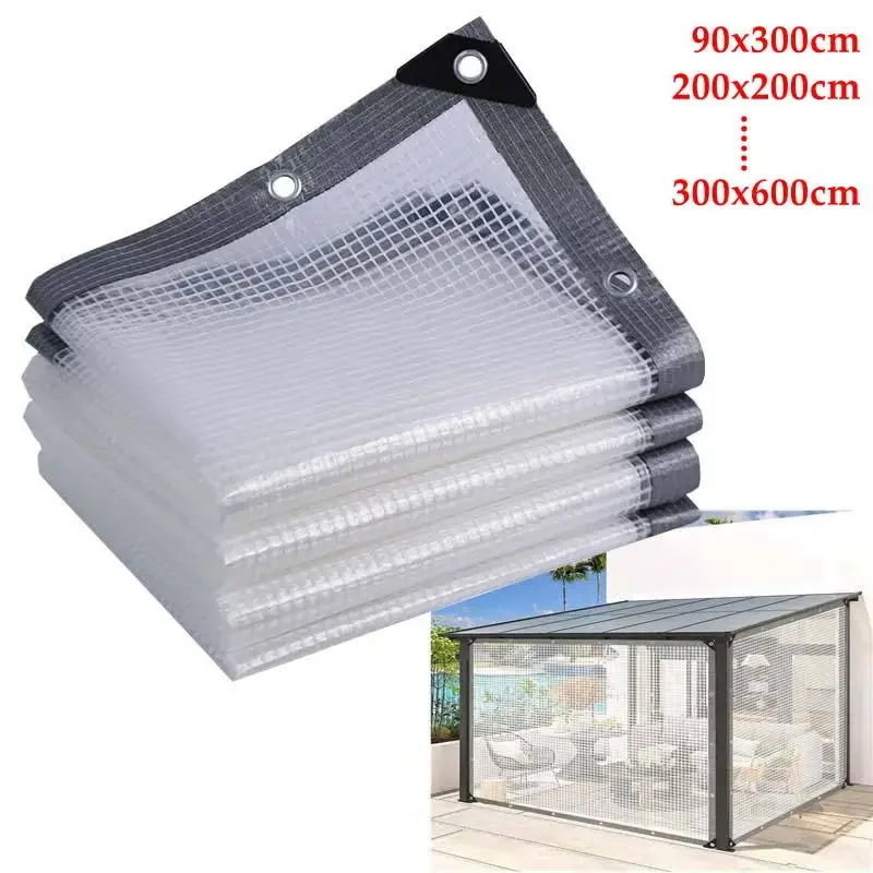 Thickening Mesh Tarpaulin Waterproof Cloth Gazebo Furniture Rainproof Cloth Pet Dog House Succulent Plant Outdoor Tarpaulin