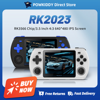 POWKIDDY RK2023  3.5 Inch 4:3 IPS Screen Retro Handheld Video Game Console RK3566 Chip Dual Speaker Stereo Children's Gift