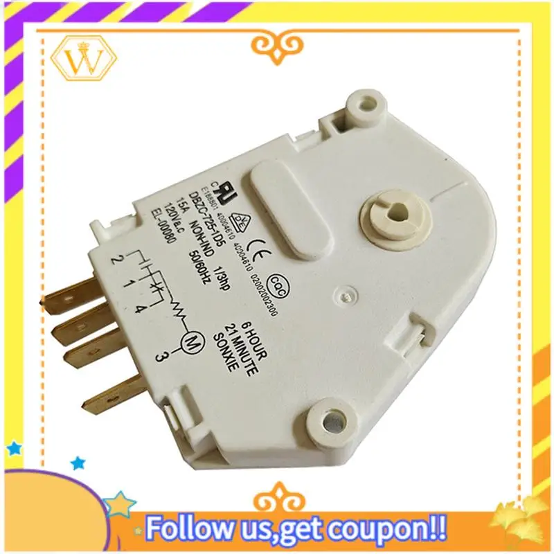 

Контроллер таймера размораживания для холодильников 110 В-120 В, модель DBZC-725-1D5, сменный аксессуар для таймера мороз