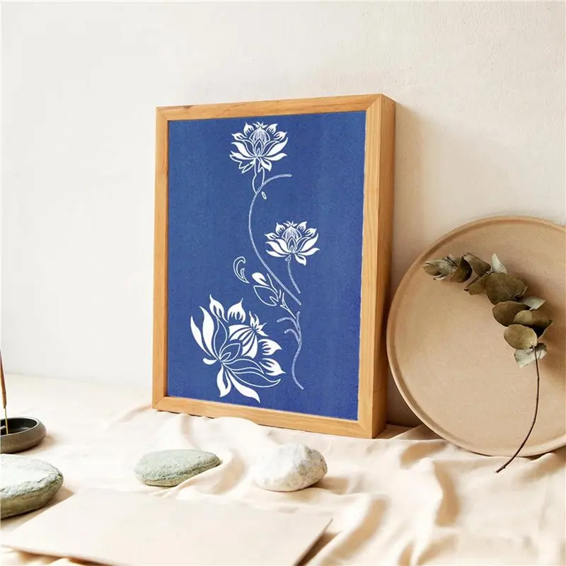 ABVG-Cyanotype Paper Kit, 48 Pcs Sun Print Paper Kit A5 Solar Drawing Paper Sensitivity Nature Printing Paper For Arts Crafts