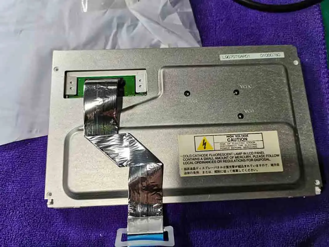 Lq070t5ar01 original a + grade de 7 polegadas substituição do carro display lcd tela