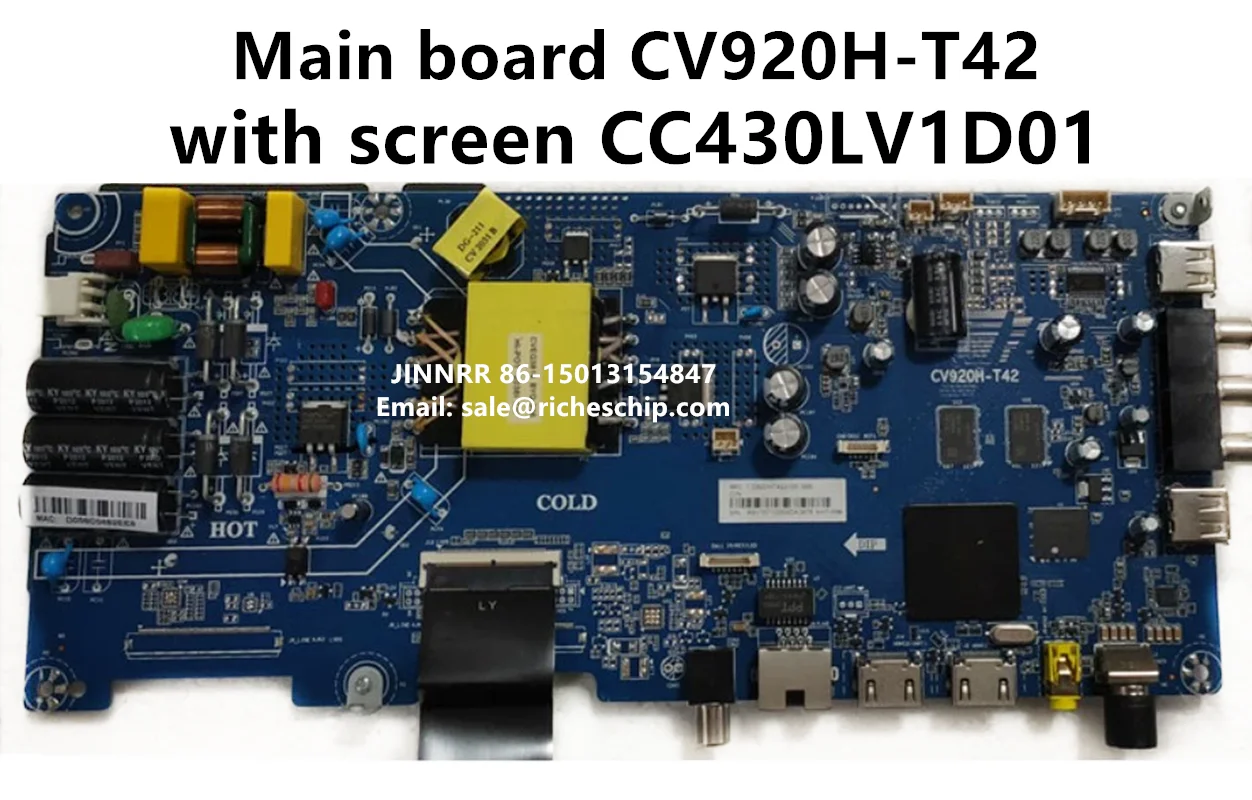 

New original LE43C51 motherboard CV920H-T42 with screen CC430LV1D01
