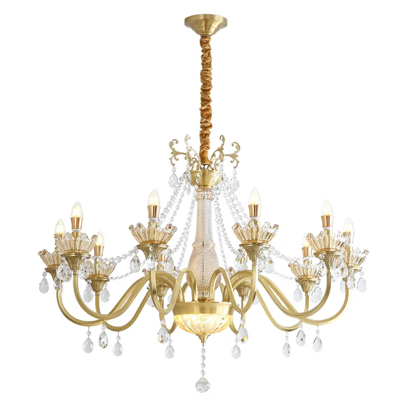 

French crystal chandelier, new creative personalized art bedroom light