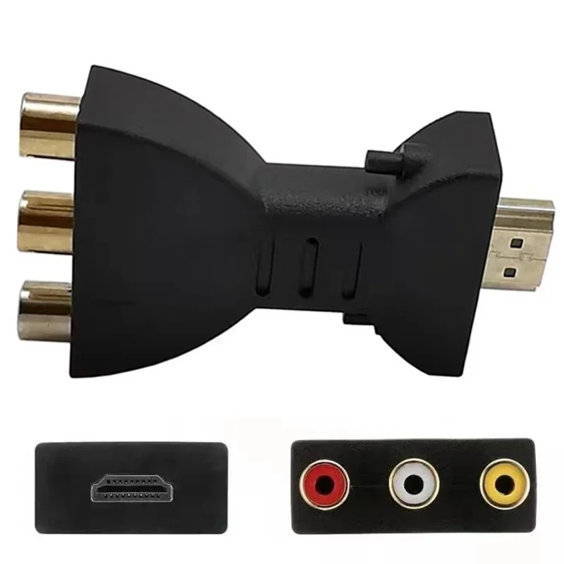 HDTV to RCA AV Converter RCA AV Ports Adapter Cable Adapter For HD TV BOX HDTV To AV Audio Adapter HD Converter Red White Yellow