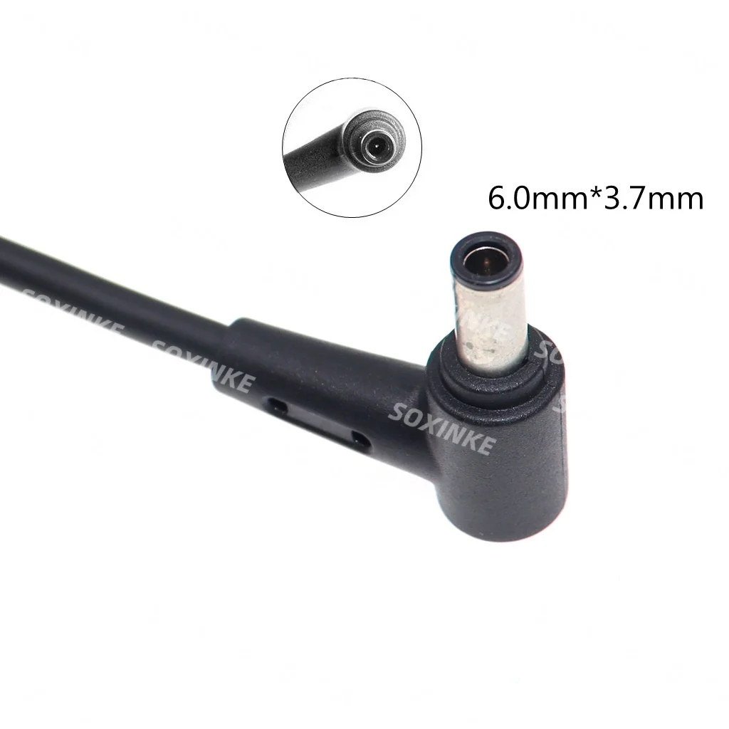 5.5x2.5mm Female to 6.0*3.7mm Male DC Power Plug Adapter Converter Charging Cable Cord 120W 280W for Asus Laptop PC
