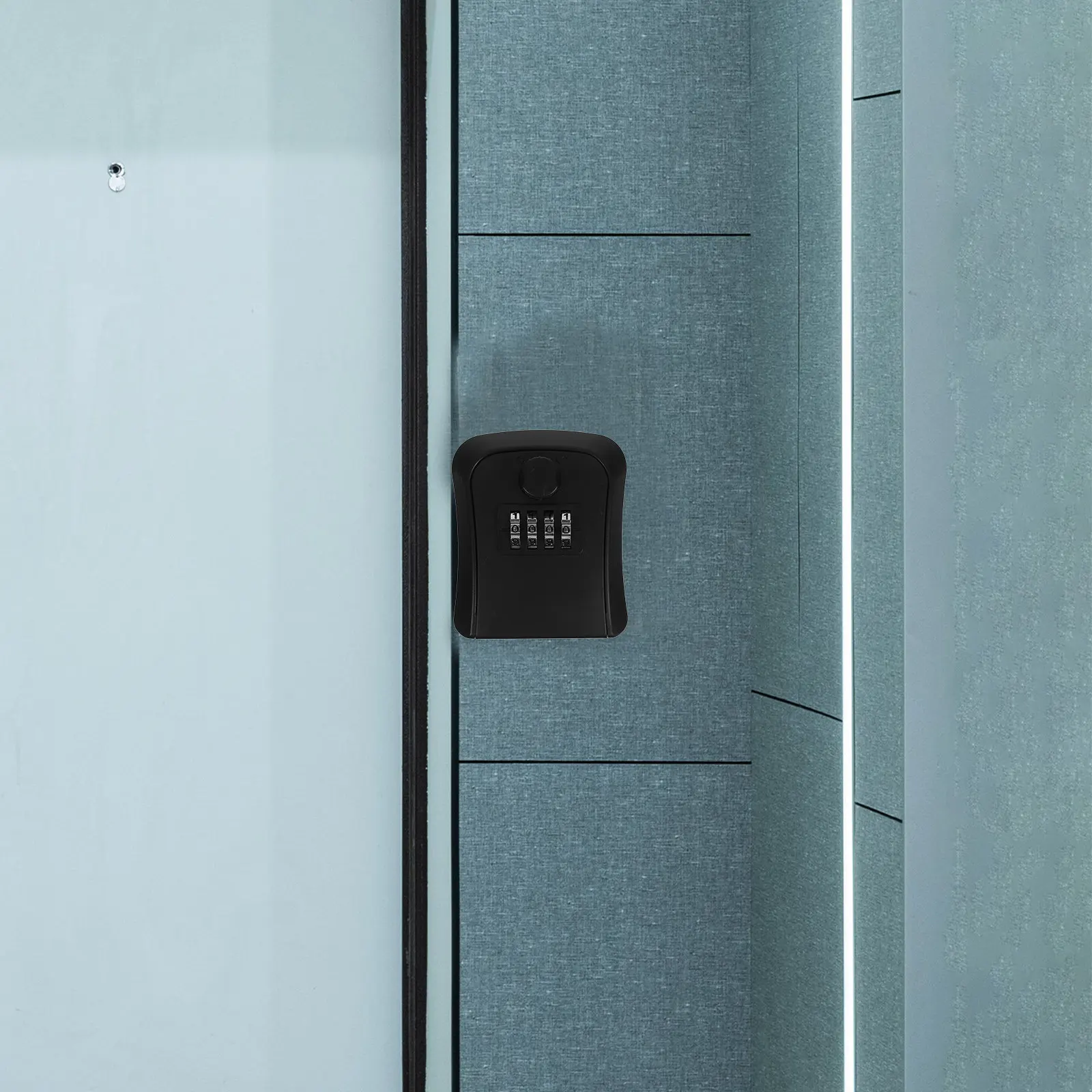 Key Lock Box ABS Stable Portable Combination Lock Safe for Outdoor Wall Mount Keys Storage Security Key Box with Code