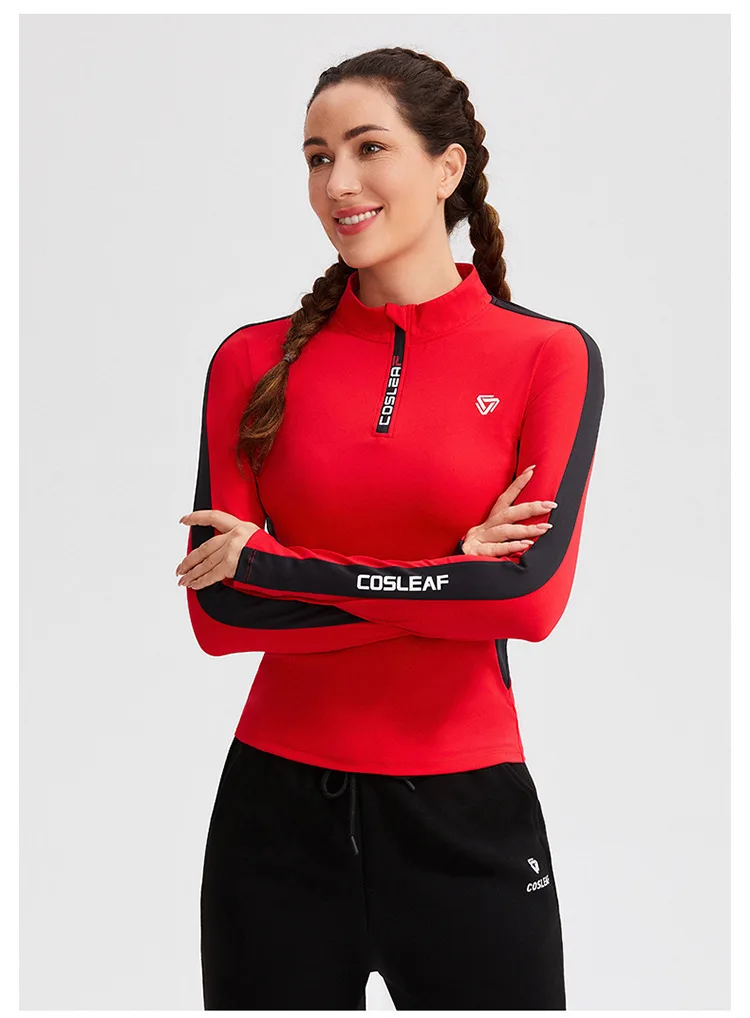 Ultraleichtes Eisseide-Laufshirt für Damen mit langen Ärmeln für heiße Wetterbedingungen, atmungsaktives Golf-Kühlshirt mit halber Ärmellänge – Detail 17