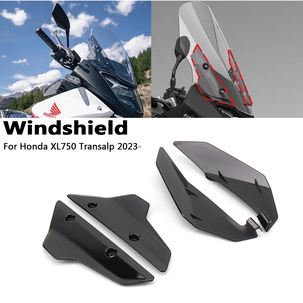 

Мотоциклетный боковой дефлектор ветра, переднее лобовое стекло, вентиляционные панели для Honda XL750 Transalp 2023,