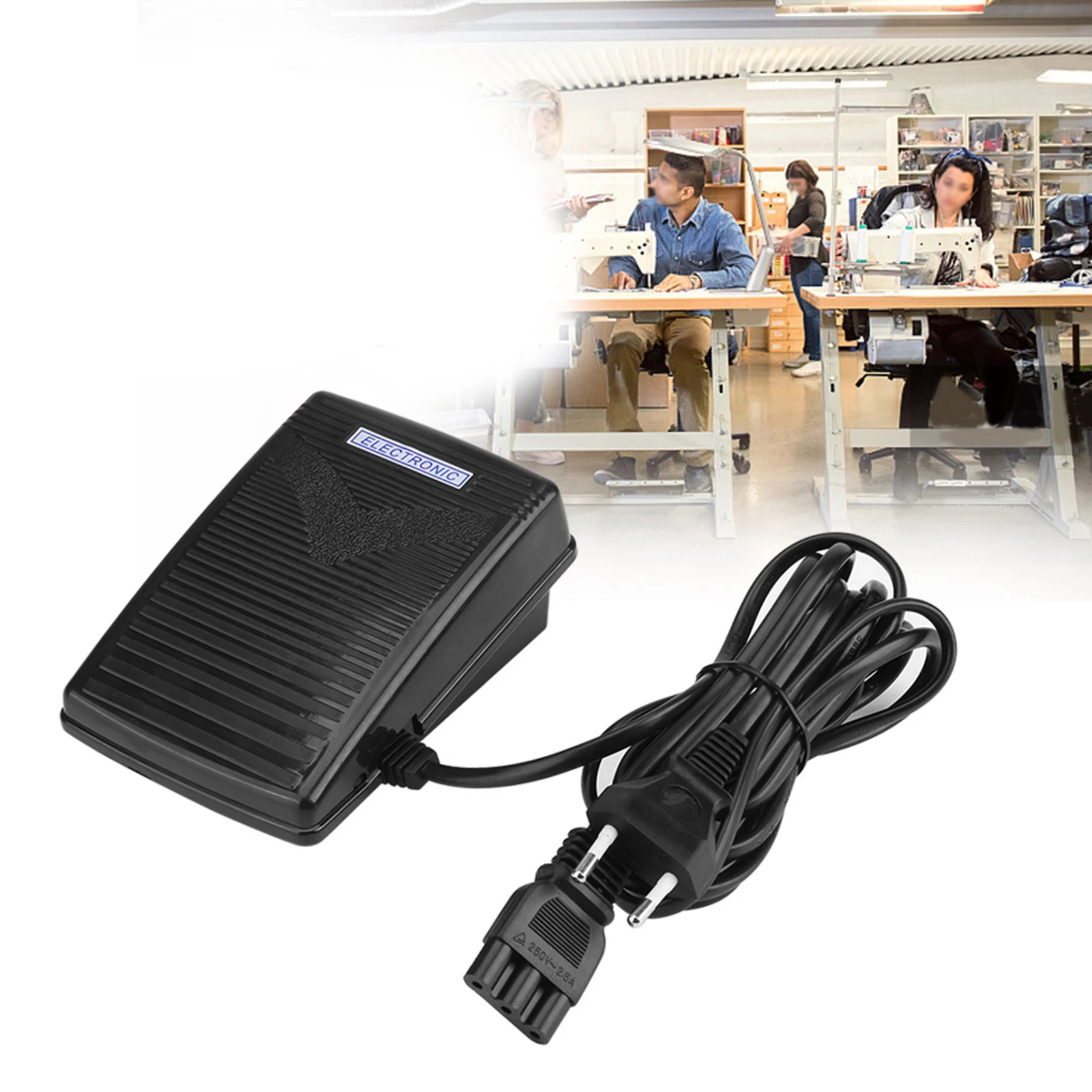 Foot Control Pedal for Sawing Home Sewing Machine Parts Foot Control Pedal with Power Cord Fit for JANOME 2049 FY2301/2300