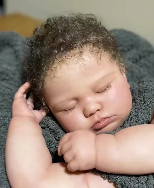 

EGO, индивидуальный заказ, ограниченная поставка, 25 дюймов, Reborn Baby, июнь, 7 месяцев, спальный ребенок с ручными наборами из мохера, часть «сделай сам»