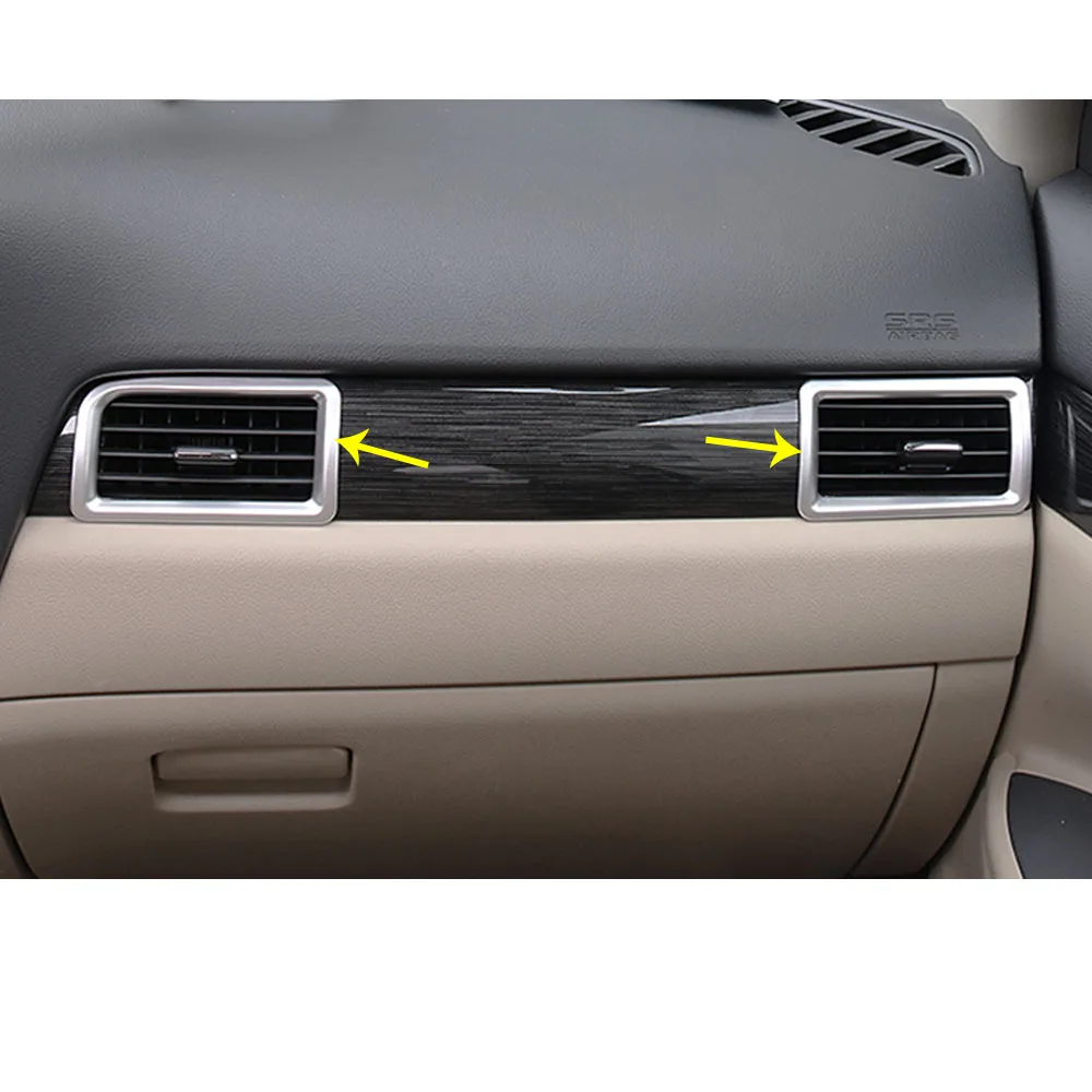 ABS Switch Vent Outlet Middle Air Condition Panel Control Trim Frame Lamp For Mitsubishi Outlander 2016 2017 2018 2019 2020 2021
