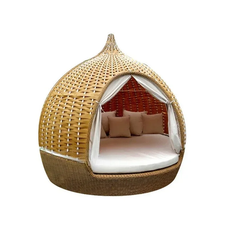 

Outdoor rattan sofa garden hotel creative leisure