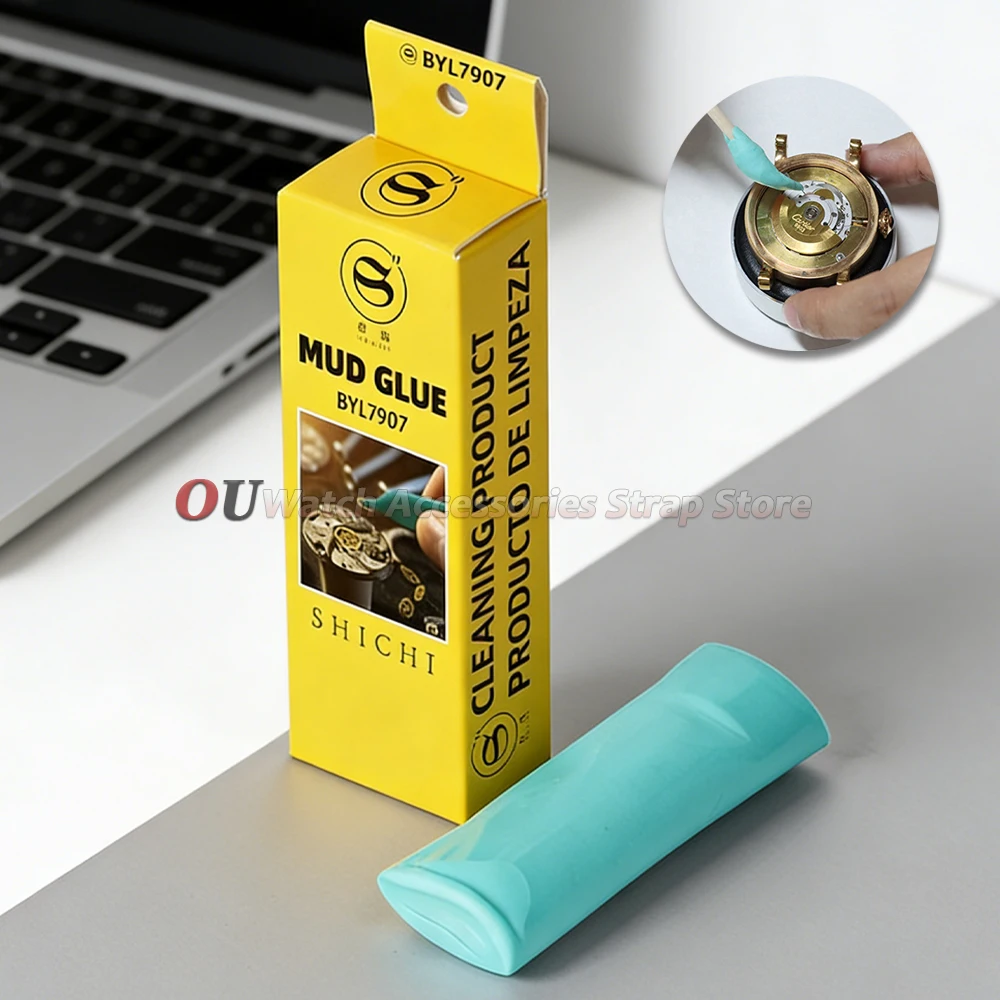 Herramienta de Limpieza de Esferas de Reloj Bergeon 6033 7033 Verde para Relojeros, Herramienta de Reparación de Esferas de Reloj, Masilla Rodico para Limpiar Esferas de Reloj