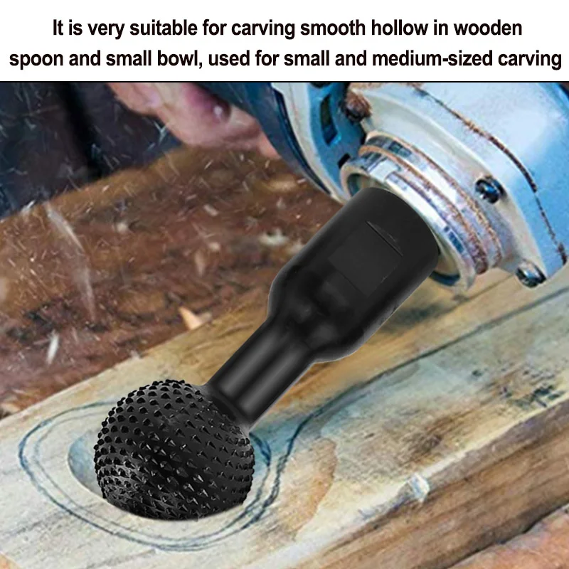 Angle Grinder Rotary File Engraving Tool Grinding Head Spherical Sanding Wood Groove Polishing Round Bit