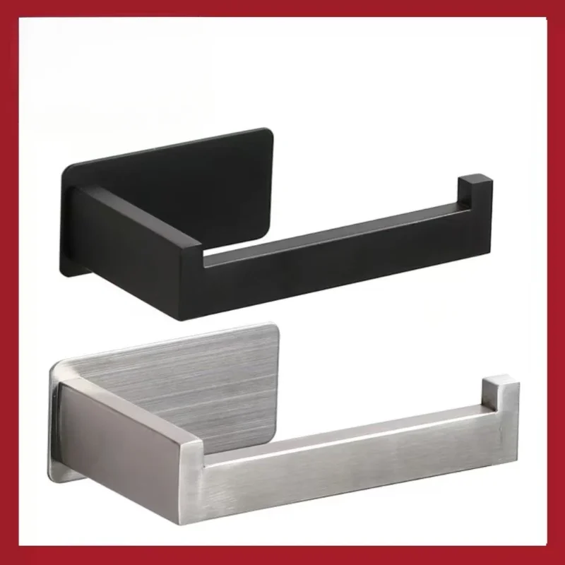 Bathroom stainless steel toilet paper holder, convenient installation of roll paper holder, kitchen tissue holder