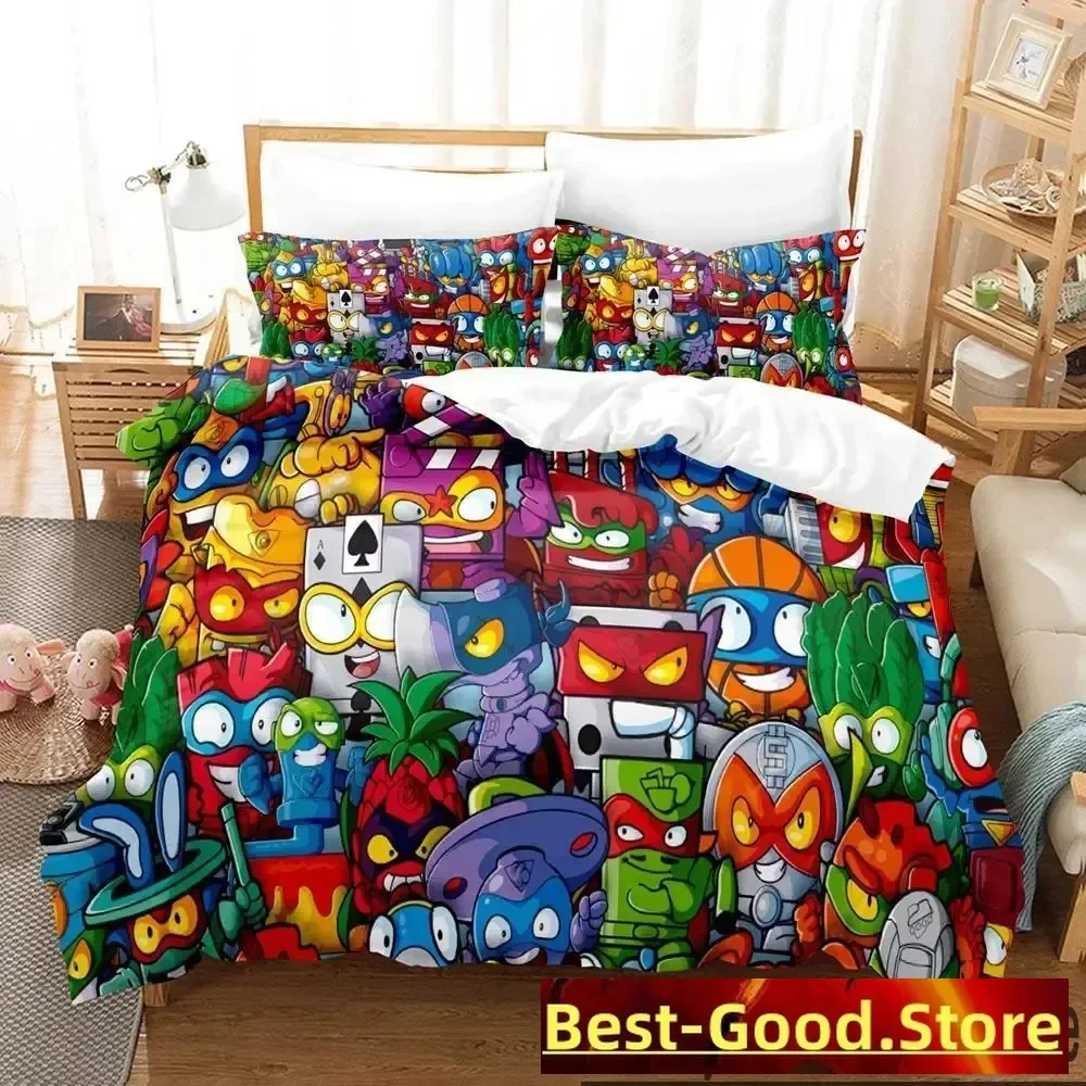 3D Print Super Zings Bedding Set Boys Girls Twin Queen King Size Duvet Cover Pillowcase Bed boys Adult Home Textileextile