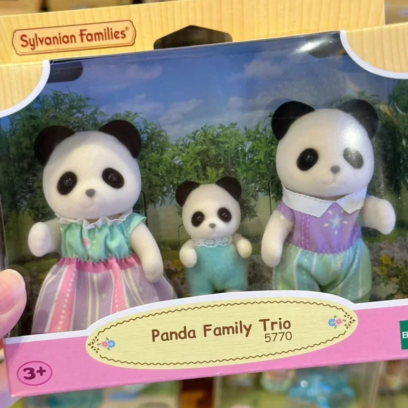 Sylvanian famílias anime menina figuras chita critters conjunto de móveis casa boneca miniaturas menina brinquedos crianças brinquedos cozinha