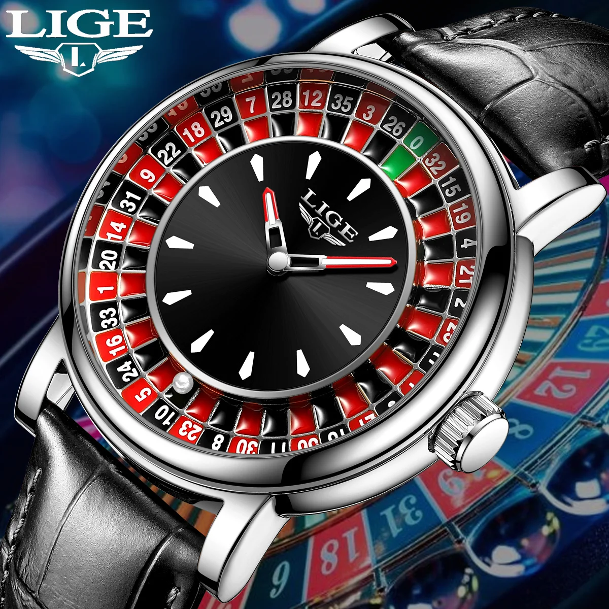 

LIGE модные мужские часы роскошные проигрыватели циферблата деловые кварцевые наручные часы повседневные кожаные водонепроницаемые спортивные мужские часы на открытом воздухе