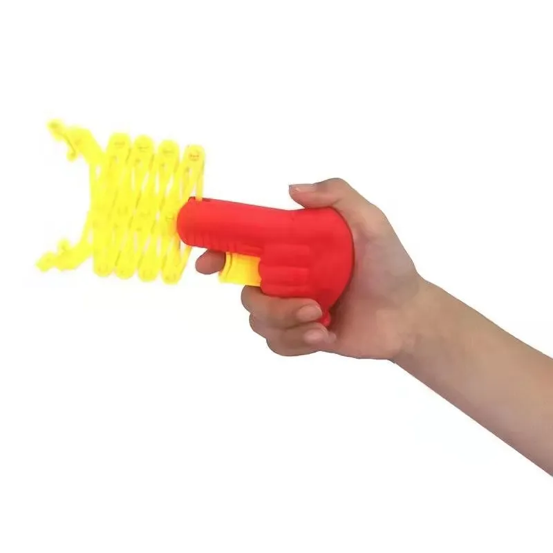 

Retractable Fist Shooter Trick Toy Gun Funny Child Kids plastic Party Festival Gift For fun Classic Elastic Telescopic Fist Toy