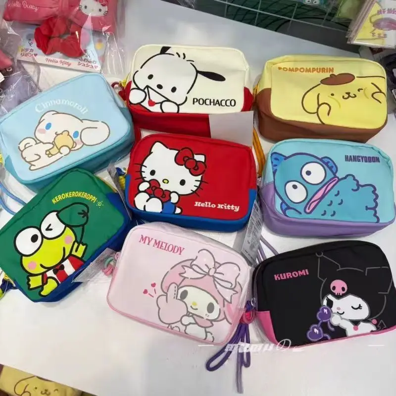 

Косметичка-кошелек Hello Kitty 2026: милая кошечка, розовая, на молнии, для хранения мелочей, органайзер, аниме-котик, для девочек