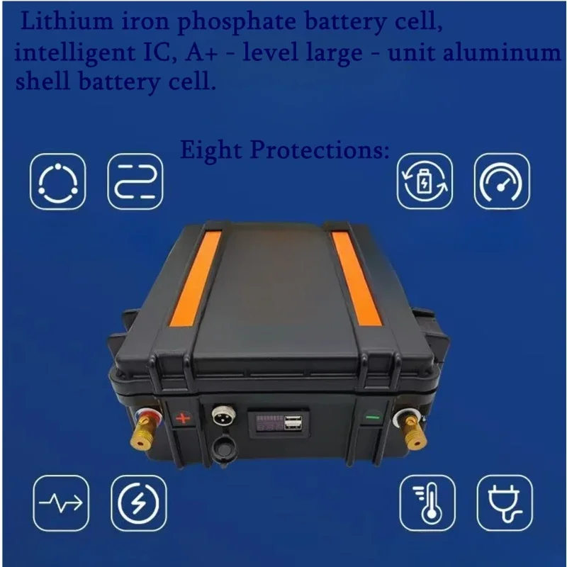 LiFePO4 12V 300AH Rechargeable Battery: Your On-the-Go Power Hub Equipped with Bluetooth BMS | Perfect for RV Travel, Inverter B