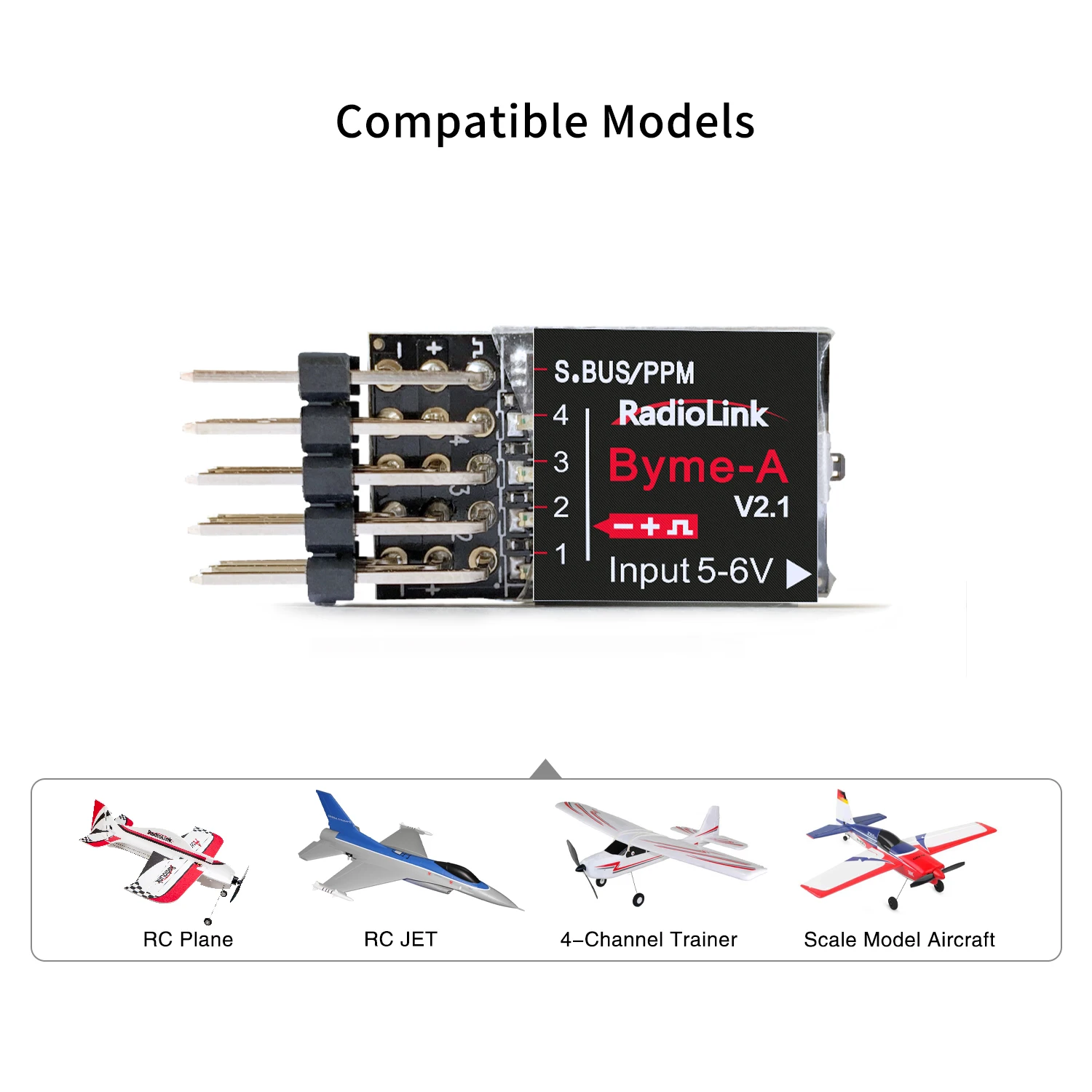 Radiolink Byme-A Byme-D Flugcontroller Mini FC 3/5 Flugmodi mit Gyro 3D für RC 3CH Flugzeug 4CH Jet Flugzeug Starrflügel – Detail 2