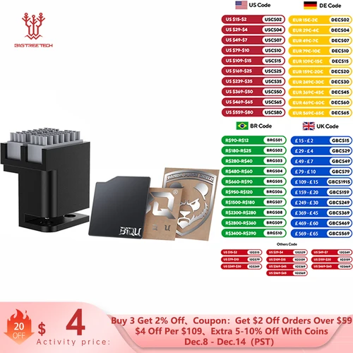 BIGTREETECH-cepillo Panda PX Panda, protector de purga, boquilla, limpiaparabrisas, cabezal de impresión, limpiador, cepillo de silicona montado, depurador para BambuLab P1 X1