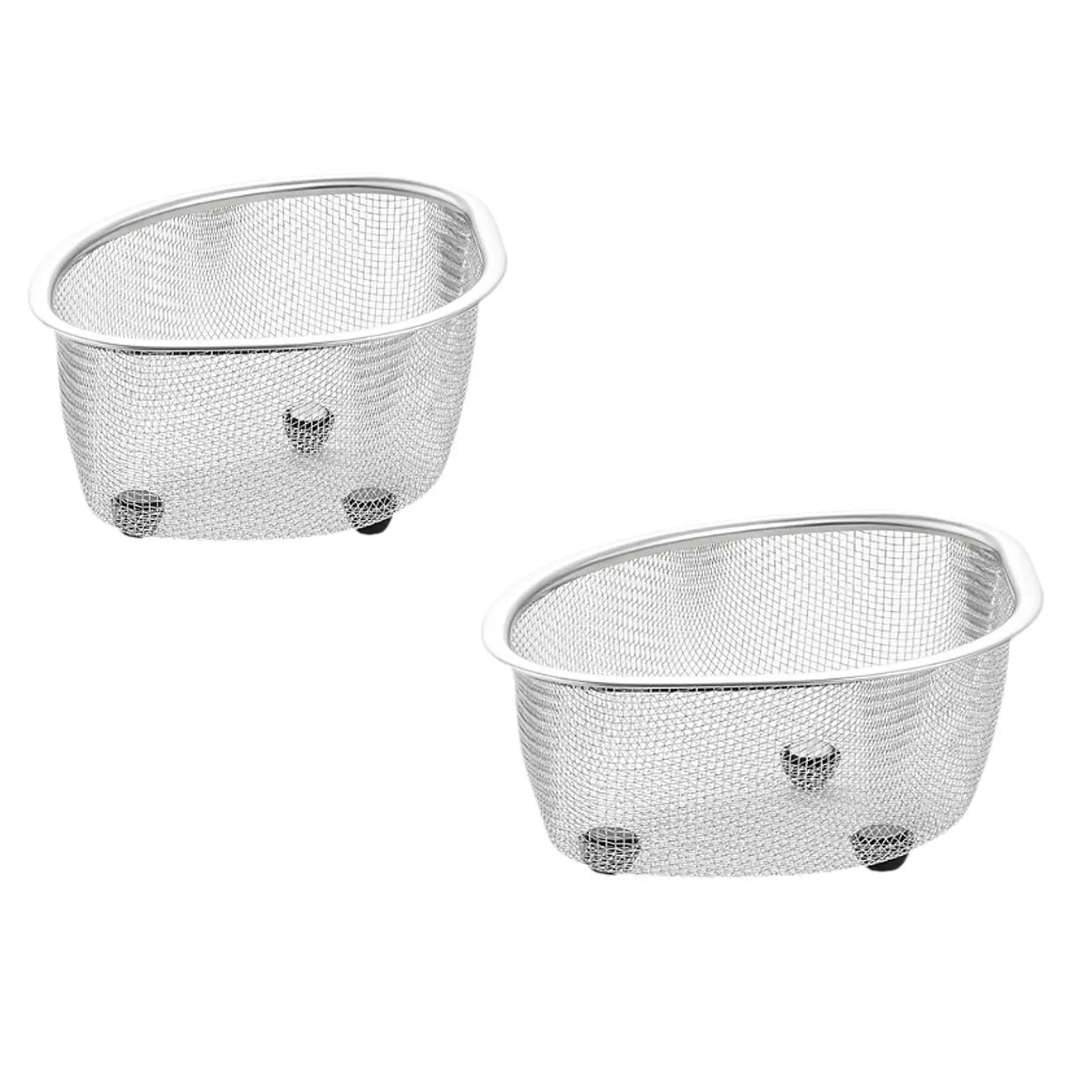 Sink Mesh Colander Multifunctional Easy to Clean Kitchen Counter Organizer